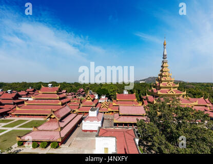 Mandalay Royal Palace, Myanmar Stockfoto