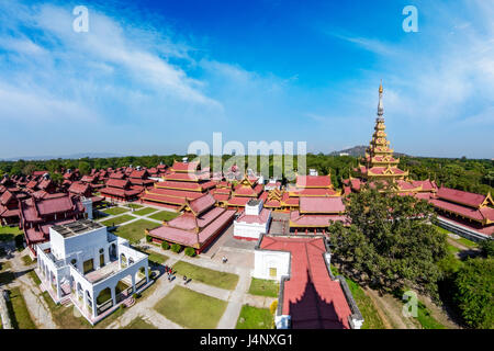 Mandalay Royal Palace, Myanmar Stockfoto