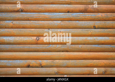 Fragment der Auskleidung Wand mittels Holz, detaillierte Struktur Stockfoto