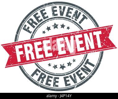 kostenlose Veranstaltung runden Grunge Band Stempel Stock Vektor