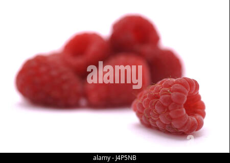Himbeere, Rubus Idaeus, Unschärfe, Stockfoto