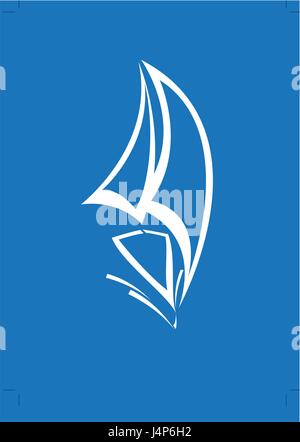 Yacht-logo Stock Vektor