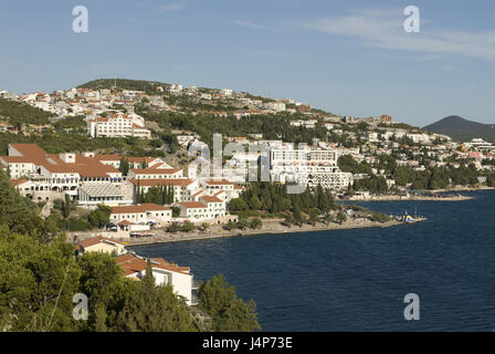 Bosnien und Herzegowina, Neum, Blick auf die Stadt, Meer, Stockfoto