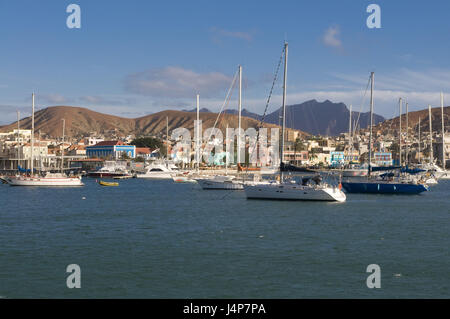 Fischerei-Hafen, San Vicente, Mindelo, Kapverden, Afrika Stockfoto