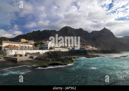 Hafen, Ponta Th Sol, San Antao, Kapverden, Stockfoto