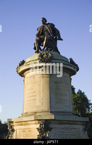 Großbritannien, England, Warwickshire, Stratford, Shakespeare Statue, Stockfoto