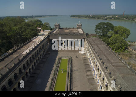 Moschee Imambaras, Ansicht, Hintergrund Hooghly Fluß, Kalkutta, Indien, Stockfoto