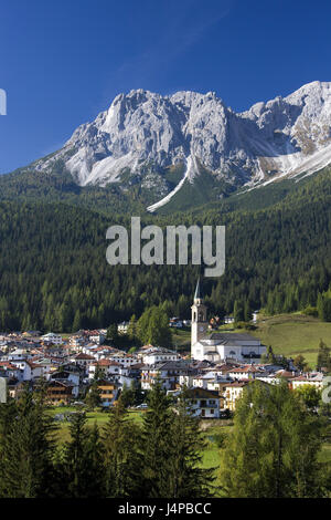 Italien, Dolomiten, Padola, lokale Ansicht, Stockfoto