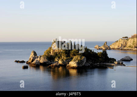 Italien, Sizilien, Küste, Isola Bella, Stockfoto