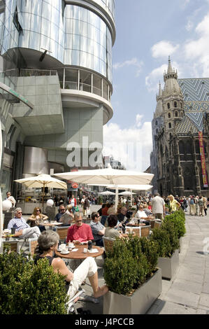 Österreich, Wien, Haas-Haus, Stephansdom, Stockfoto