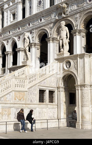 Italien, Veneto, Venedig, Palazzo Ducale, Scala dei Giganti, Stockfoto