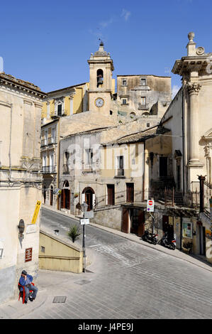 Italien, Sizilien, Ragusa Ibla, Chiesa Anime Sante del Purgatorio, Stockfoto