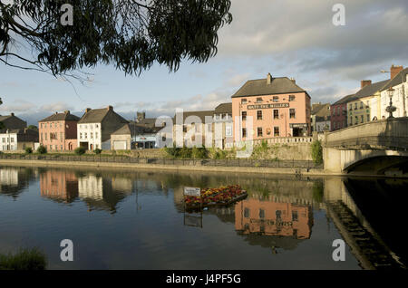 Irland, Leinster, Grafschaft Kilkenny, Kilkenny, Fluss Nore, Stockfoto