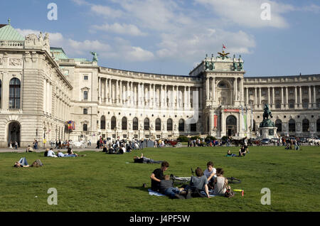 Österreich, Wien, heroischen Platz, Hofburg, Stockfoto