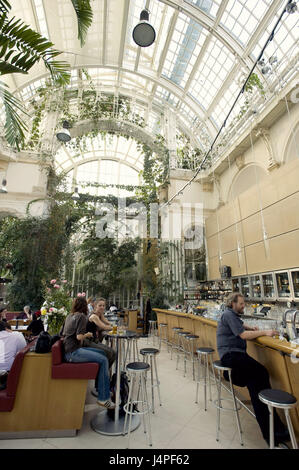 Österreich, Wien, Schlossgarten, Gewächshaus, Restaurant, Stockfoto