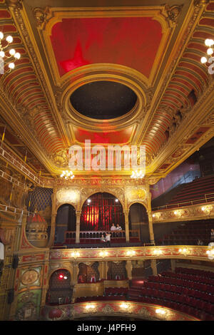 Großbritannien, England, London, Hackney, Hackney Empire Theatre, innen geschossen, Stockfoto