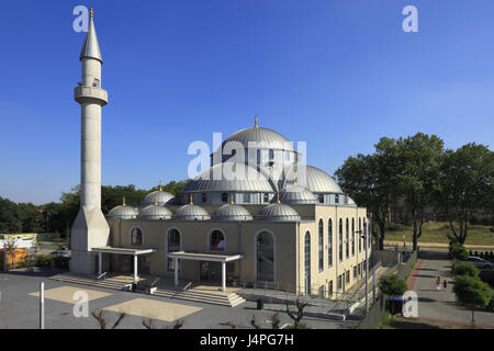 Deutschland, Nordrhein-Westfalen, Ruhr Gebiet, Duisburg, DITIB Merkez Moschee, Türkisch Islamische Union, Stockfoto