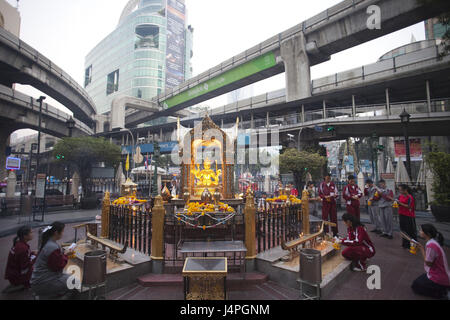 Thailand, Bangkok, Erawan-Schrein, Stockfoto