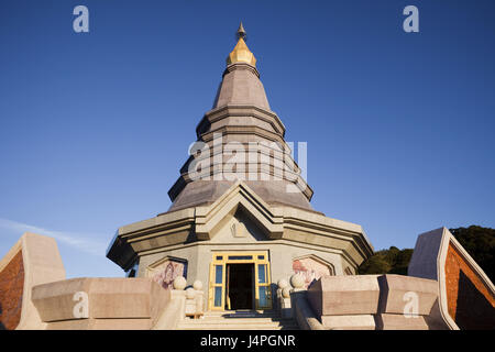 Thailand, Chiang Mai, Doi Inthanon Nationalpark, Stupa, Phra Mahathat Napaphon Bhumisiri Chedi, Stockfoto