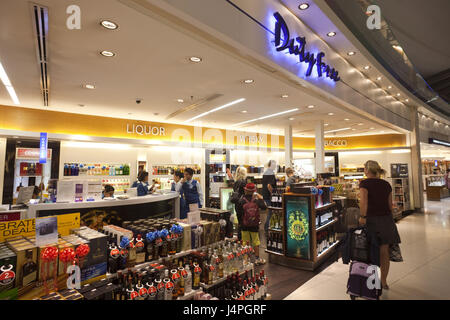 Thailand, Bangkok, Suwannaphum Flughafen, Duty Free-Shop, Stockfoto