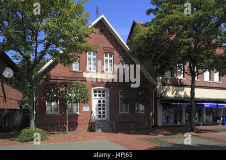 Deutschland, Besinnung, Hares Tal, Kathedrale Land Oldenburg, Niedersachsen, Stadthaus Prox, zivilen Hochschule, Bürger Bauernhaus, Backsteinbau, Stockfoto
