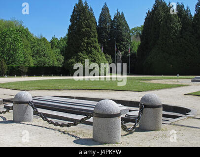 Lichtung des Waffenstillstandes, Glade Rethondes, Foch Statue, Waffenstillstand von 11. November 1918, Wald von Compiegne, Oise, Picardie, Hauts-de-France, Frankreich Stockfoto