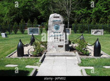 Kriege-Denkmal, Museum des Waffenstillstandes, Lichtung des Waffenstillstandes, Glade Rethondes, Waffenstillstand von 11. November 1918, Wald von Compiegne, Oise, Frankreich Stockfoto