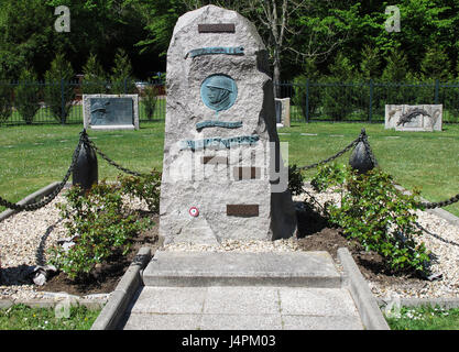 Kriege-Denkmal, Museum des Waffenstillstandes, Lichtung des Waffenstillstandes, Glade Rethondes, Waffenstillstand von 11. November 1918, Wald von Compiegne, Oise, Frankreich Stockfoto