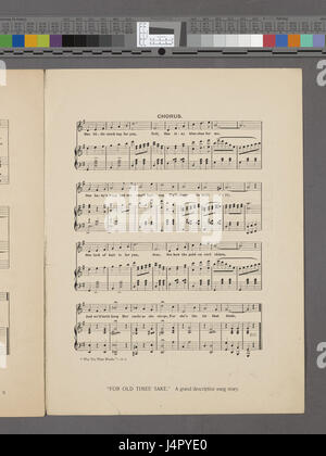 The Tie Tie That Binds ist eine musikalische Komposition von Chas. K. Harris, arrangiert von Jos. Clauder. Das Cover zeigt Fotos von Agnes Behler, wobei Condit & Morley in Vignetten dargestellt sind. Stockfoto