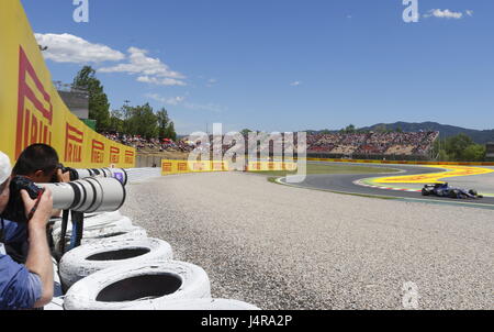 Montmelo, Spanien. 13. Mai 2017. Marcus Ericsson (SWE) Sauber C36 an Formel 1 World Championship, FIA, spanischen Grand Prix, Qualifikation, Barcelona. Kredit-13.05.2017: Gtres Información Más lokalen auf line,S.L./Alamy Live News Stockfoto