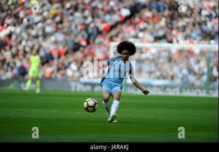 London, UK. Mai 13. 2017, Wembley Stadium, London, England; Die SSE Womens FA-Cup-Finale, Manchester City gegen Birmingham City; Manchester Citys Demi Stokes in Aktion im Wembley-Stadion. © David Partridge / Alamy Live News Stockfoto