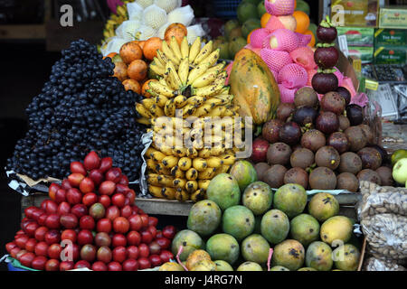 Indonesien, Bali, Insel, Denpasar, Kapital, Markt, Fötus Markt, Obst, Alltag, Pasar Badung, Stockfoto