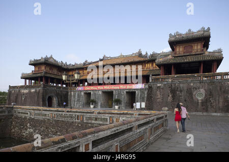 Vietnam, Gee, Festung, Ngo Mon Tor, Besucher, kein Model-Release, Stockfoto