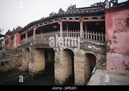 Vietnam, Hoi an In, japanische Brücke, Dächer, Stockfoto