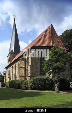 Deutschland, Niedersachsen, samt von Freren, protestantischen Mitglied der reformierten Kirche, romanische, frühen spätgotischen Pfarrkirche, Stockfoto