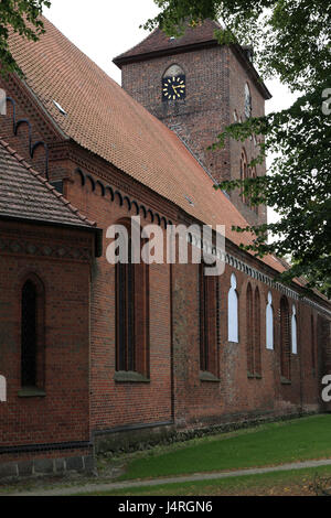 Deutschland, Grevesmühlen, Schloss Nordwestmecklen, Mecklenburg-Vorpommern, Stadtkirche St. Nikolai, Stockfoto