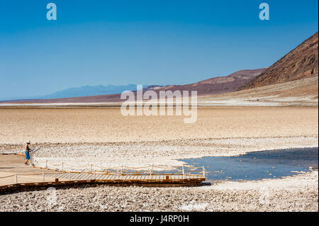 Badwater Basin in Death Valley Nationalpark, Kalifornien, USA Stockfoto