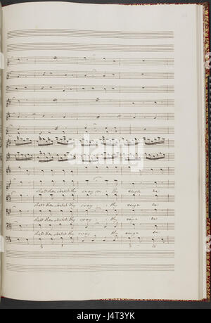 Thomas Linley Junior das Lied des Mose. (BL R.M.21.h.9 f. 115r) Stockfoto