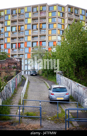 Park Hill Wohnungen, Sheffield South Yorkshire, wie durch Urban Splash erneuert Stockfoto