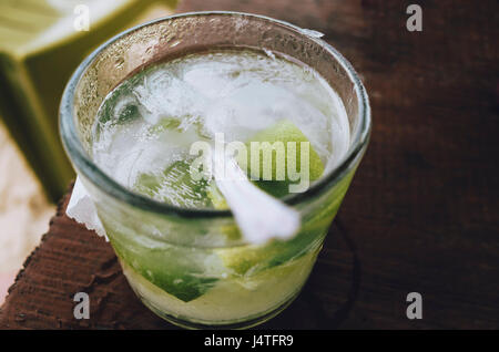 Caipirinha Glas Stockfoto