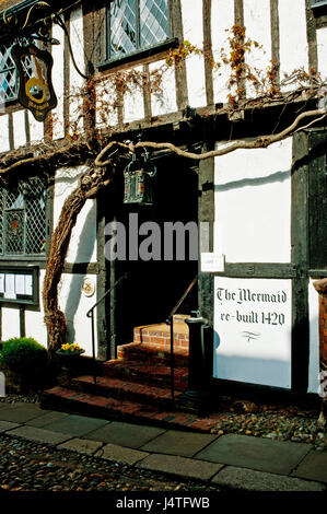 Die Mermaid Inn, Roggen, East Sussex Stockfoto