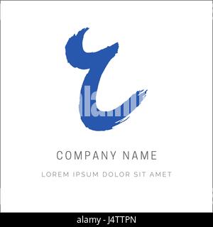 Buchstabe R Farbe Pinsel Strich Vektor-Design. Hand-Schriftzug-Logo. Stock Vektor