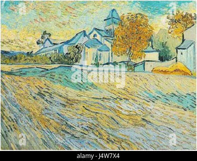Blick auf das Asyl und die Kapelle Saint Remy Stockfoto