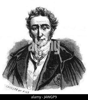 Dieses historische Stück fängt einen Moment im Leben von Arthur Wellesley, dem Duke of Wellington, um 1843 ein. Wellington, bekannt für seine militärischen Siege, insbesondere die Schlacht von Waterloo, war eine Schlüsselfigur in der britischen und europäischen Geschichte des 19. Jahrhunderts. Stockfoto