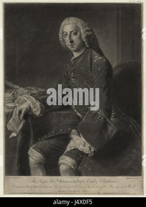 Die richtige Honble. William Pitt, Earl of Chatham (NYPL NYPG94 F149 419928) Stockfoto