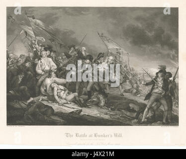 Die Schlacht von Bunker Hill (NYPL b12610207 421452) Stockfoto