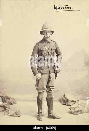 Winston Churchill in uniform, 1898 Stockfoto