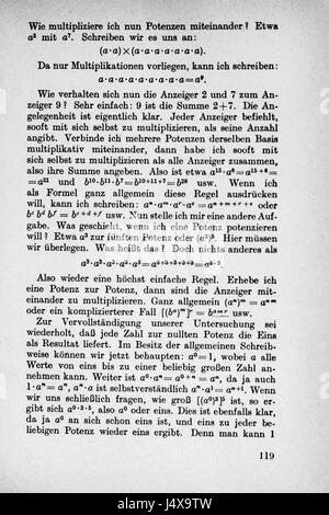 Vom Einmaleins Zum Integral Seite 119 Stockfoto