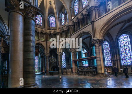 CANTERBURY Dom, ENGLAND in CANTERBURY, ENGLAND 3. September 2015:-Canterbury Dom befindet sich der Sitz der Kirche oder England und Honme, die Archbish Stockfoto