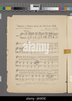 Dieses Werk mit dem Titel „There's a Charm about the Old Love still“ untersucht die dauerhafte Natur der Liebe und das emotionale Gewicht, das sie trägt. Als Teil der Sammlung der New York Public Library spiegelt sie Themen zeitloser Zuneigung wider. Stockfoto